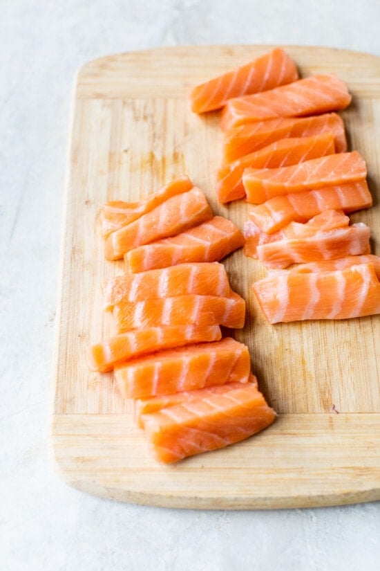salmão de qualidade sushi